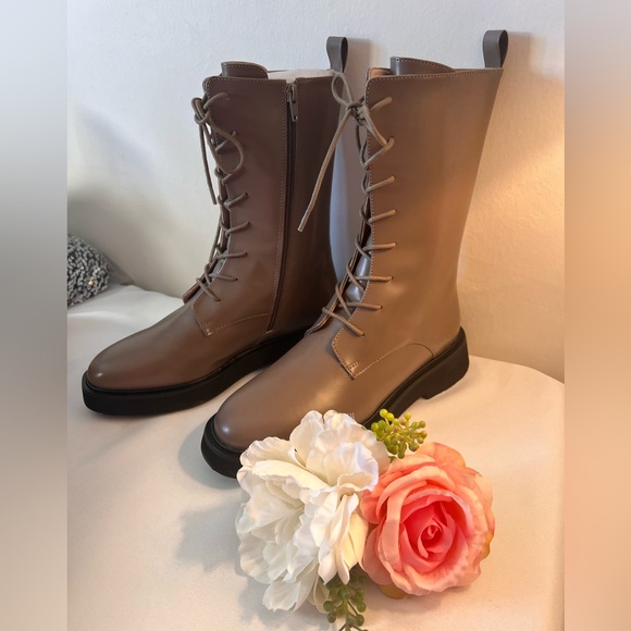 Anthropologie Pilcro Lace-Up Stompy Boots - Picture 5 of 8